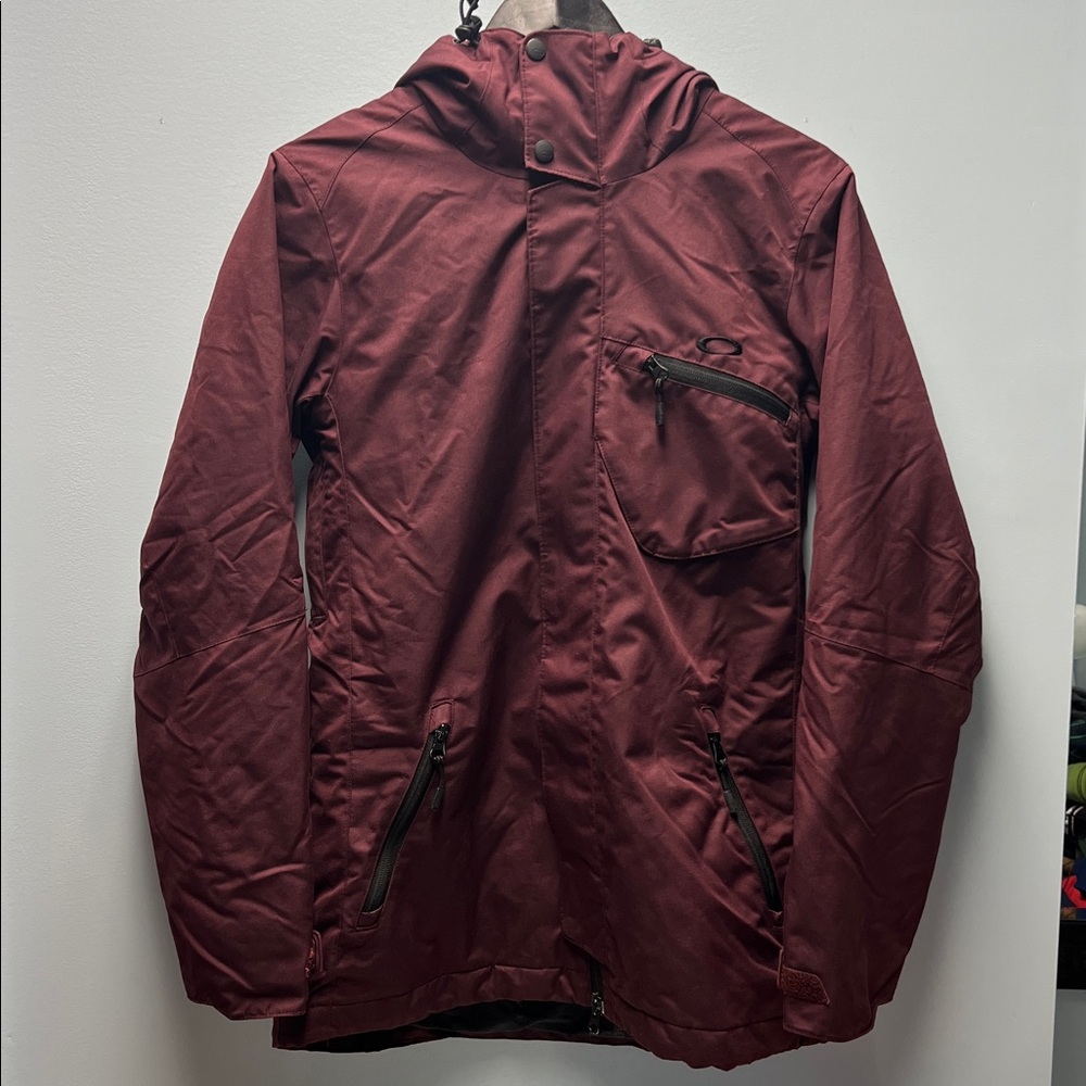 Vintage Oakley Womens Parka Jacket Size S-M Burgundy